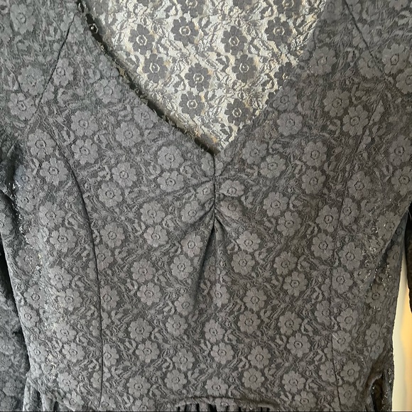 Intimately free people look both ways lace sheer mini dress large - Picture 4 of 9